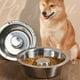 thumbnail image 3 of cuencos de acero inoxidable para perros, comedero lento para perros, para dejar de tragar comida y agua para perros, 3 of 5