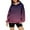 Purple, variant on Chiccall Womens Oversized Gradient Hoodies Fall Casual Long Sleeve Loose Fit Hooded Sweatshirts with Pocket