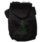 Christmas Pet, Dog Cat Hoodie Rhinestone, "Christmas Tree"
