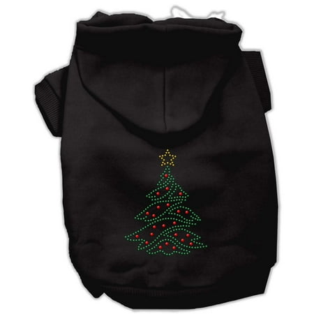 Christmas Pet, Dog Cat Hoodie Rhinestone, "Christmas Tree"