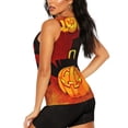 thumbnail image 3 of Easygdp Halloween Pumpkin Women's Workout Tank Top, Running Top, Hiking Shirt, Quick-Dry for Running, Yoga, Hiking - Medium, 3 of 9