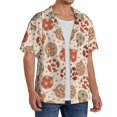 thumbnail image 2 of Goofa Cow Spots And Disco Ball Printed Men's Casual Short-sleeved Shirt,Lightweight Breathable Button-down,Summer Casual men's top,Versatile Fashion shirt-X-Large, 2 of 7