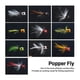 thumbnail image 5 of Ganchos de Lubina de Popper Pesca Con Mosca Señuelos de Popper para Luna Azul Crappill Bajo Pan Topwater Pesca Con Mosca 10 PCS, 5 of 7