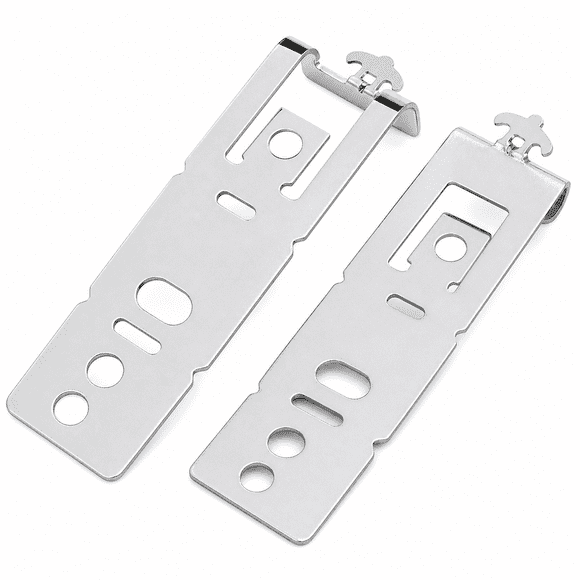 Dishwasher Mounting Bracket Kit, Under Counter Fixation, For Appliance Installation, 3.1 Inch, Silver, 2 Pieces