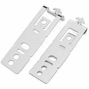 Dishwasher Mounting Bracket Kit, Under Counter Fixation, For Appliance Installation, 3.1 Inch, Silver, 2 Pieces