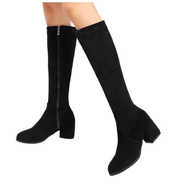 Over the knee fur boots online