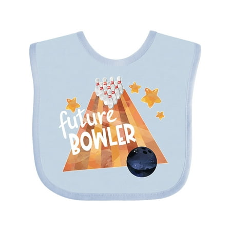 

Inktastic Future Bowler Bowling Ball and Pins Gift Baby Boy or Baby Girl Bib