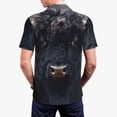 thumbnail image 6 of Salouo Majestic Black Yak for Men's Short Sleeve Polo Shirts,Polo Shirts for Men Performance Short Sleeve Golf Shirt Athletic Casual Collared T-Shirt-Large, 6 of 8