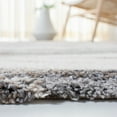 thumbnail image 5 of SAFAVIEH Cyrus Amelia Abstract Shag Area Rug, Ivory/Gray, 5'5" x 7'6", 5 of 12