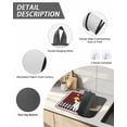 thumbnail image 3 of Stove Top Covers for Electric Stove, Fat Chef Glass Stovetop Cover Protector, Red Gourmet Kitchen Red Black Buffalo Plaid Induction Cooktop Protector Oven Mat for Kitchen Countertop 24"x21", 3 of 8