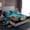 Turquoise, variant on Feelyou 3D Sea Turtle Full Size Sheets, Ocean Sealife Bed Sheets, Marine Coral Sheet Sets, Super Cozy Bedroom Decor, 4-Piece