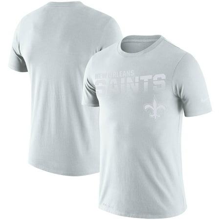 New Orleans Saints Nike NFL 100 2019 Sideline Platinum Performance T-Shirt -