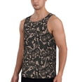 thumbnail image 2 of Gukieu Vintage Flowers Print Men's Quick Dry Fitness Vest, Round Neck Sleeveless Fitness Bodybuilding Top-Medium, 2 of 7
