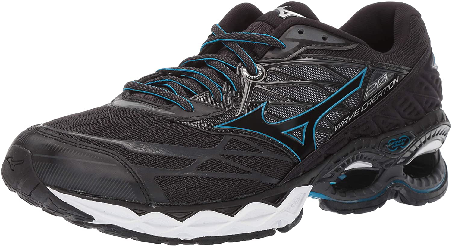 Mizuno Mens Wave Creation 20 Running Shoes Trainers Sneakers Black Sports 