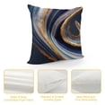 thumbnail image 4 of COMIO Throw Pillow Covers, Navy Blue Decorative Pillow Covers,Blue and Gold Marble Pillowcase, Couch Cushion Cover for Home Living Room Bedroom Sofa Decor Pillows, 4 of 5