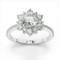 thumbnail image 2 of 1.60 Ct Excellent Round Diamond Wedding Rings for Women Solid 18K White Gold, 2 of 8