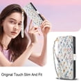 thumbnail image 3 of Wallet Case for Samsung Galaxy Z Fold 7, Flower PU Leather Durable Phone Case Kickstand Flip Case with Card Slots Wrist Strap Pattern Magnetic Closure Protective Case for Galaxy Z Fold 7 - E, 3 of 9