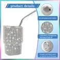 thumbnail image 3 of Trianu Sparkling Mini Tumbler Shot Glass, 3oz Shot Glass Tumbler, Diamond Tumbler Shot Glass with Straw, Glitter Small Shot Glass Tumbler for Serving Spirits, Travel, Camping, Colorful, 3 of 6