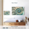 thumbnail image 4 of Elephant Stock Inside A Nautilus Shell Wall Art - Horizontal Canvas Wall Art - Living Room Wall Decor - Animal Canvas - Gray And Blue Decor - 12" x 8", 4 of 8