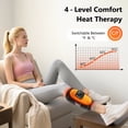 thumbnail image 5 of Cordless Calf Air Compression Massager for Circulation and Relief, Leg Calf Massager with Heat and Compression, 4000mAh Battery, Smart Timer for Circulation & Muscle, Best Gift for Leg, 5 of 10