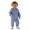 C10-Blue, variant on Glisme Boys Clothes Long Sleeve Outfits Tops Pants Round Neck Solid Color 2 Pieces Set Relax Fit Toddler Playsuit Blue