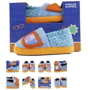 Blippi Kid's Bowtie and Glasses Slippers Brand New Size 9-10 Toddlers Youtube Star Fun