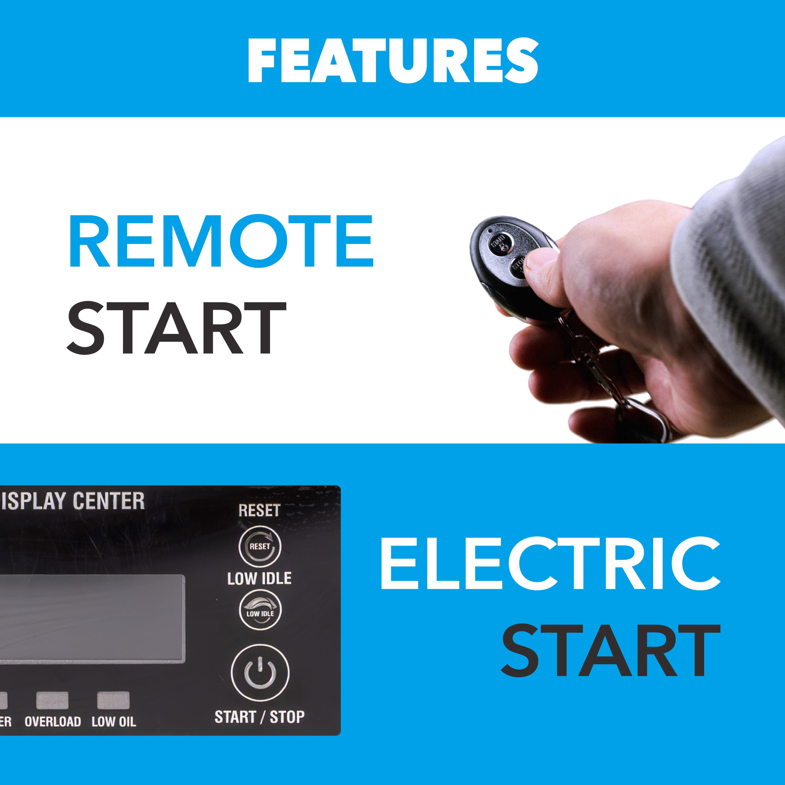 Pulsar PGD125TiSRCO 12500W Tri Fuel Inverter Generator With Electric Remote Start