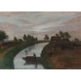 thumbnail image 3 of Otto Modersohn 14x11 Black Modern Framed Museum Art Print Titled - Summer Evening in Moor (1938), 3 of 5