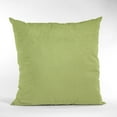 thumbnail image 5 of Plutus Lime Solid Shiny Velvet Luxury Throw Pillow - Double sided 16" x 16", 5 of 5