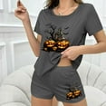 thumbnail image 5 of Uaswgudfs Women's Short Sleeve Pajama Set with Elastic Waist & Patterned Design - Lightweight Cotton, 5 of 6