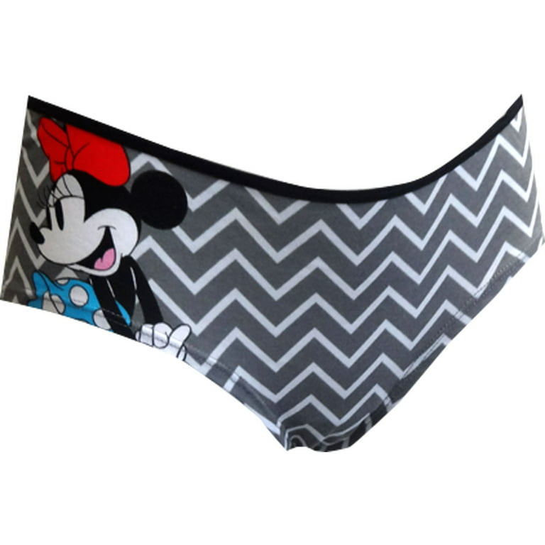 Minnie Mouse Toddler White, Pink & Blue Briefs With Coloring Page