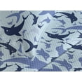 thumbnail image 3 of Ambesonne Ocean Life Quilted Coverlet 3 Pcs, Aquamarine Dolphin Print, King Size, Soft Blue Blue Violet, 3 of 4
