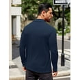 thumbnail image 6 of COOFANDY Men's Fashion Mock Neck T Shirts Long Sleeve Turtleneck Pullover Shirts Basic Slim Fitted Tee Shirts, 6 of 10