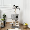 thumbnail image 2 of PawHut 47" Cat Tree Tower with Condo, Ladder, Scratching Posts, Ball, 2 of 10