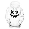 thumbnail image 4 of Sudadera con capucha de Halloween para hombre, informal, de moda, con cuello redondo, estampado, manga larga, blusa de poliéster, 4 of 5
