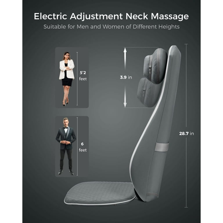 ALLJOY Neck & Back Massager, Shiatsu Massage Chair Pad for Home or