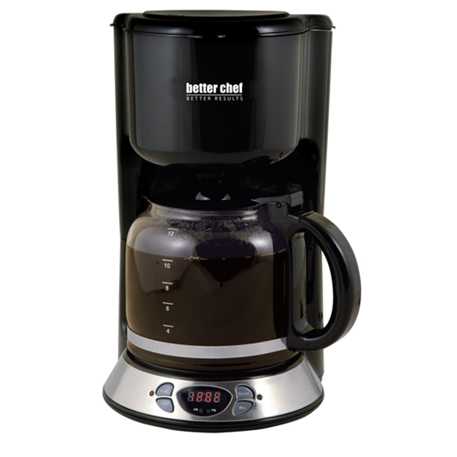 Better Chef 12 Cup Coffee Maker in Black