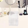 thumbnail image 1 of Organizador de cepillo de maquillaje Caja de almacenamiento de gran capacidad transparente con compartimento con encimera de tapa para tocador de baño, 1 of 5