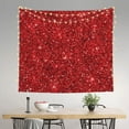 thumbnail image 3 of Daiia Red Glitter Pattern Tapestry 60x51 Inches Wall Hanging Tapestry Artistic Wall Hanging Bedroom Wall Decor Living Room Tapestry Dorm Room Decor, 3 of 9