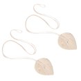 thumbnail image 4 of 2Pcs Curtain Tiebacks Rope Woven Leaf Shape Window Curtain Tie Back Home Decor, 4 of 7