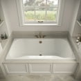 thumbnail image 3 of Streamline N-4500-772-BGL 72 in. x 36 in. Acrylic Soaking Drop-In Bathtub in Glossy White, With External Drain in Brushed Gold, 3 of 15