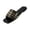 Black, variant on Womens Studded Slide Sandals, Rhinestone Sandals for Women Pearl Square Toe Bling Sandals Slip On Slide Embellished Open Toe Sparkly Glitter Bedazzled Shoes Flat Summer Dress Vacation, Beige 5.5