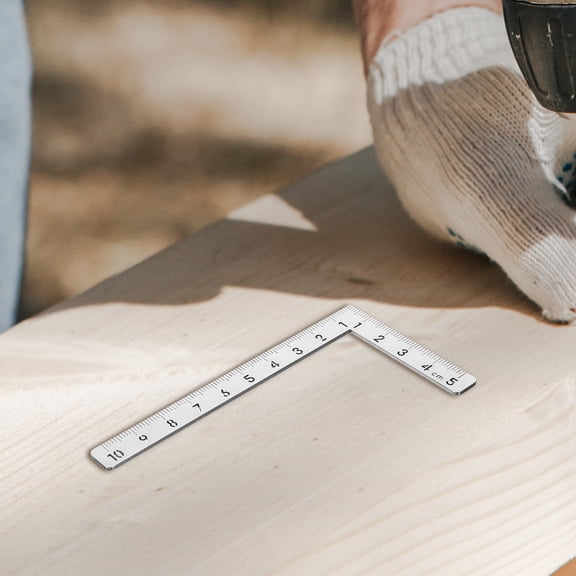 LOLIPPYY Large Stainless Steel Framing Square Ruler Multifunctional Tool for Precise Woodworking Measurement and Layout