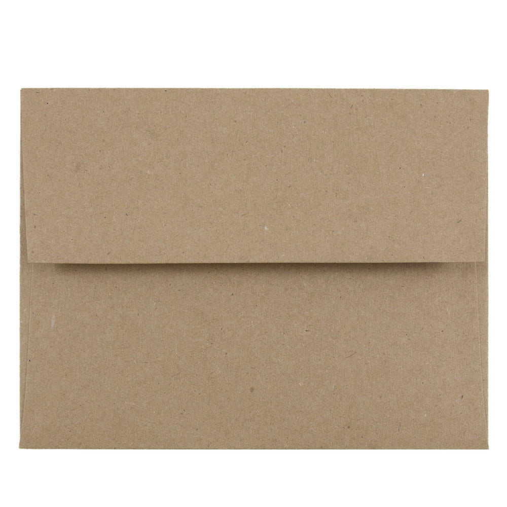 JAM A2 Envelopes, 4 3/8 x 5 3/4, Brown Kraft, 25/Pack, Brown Kraft