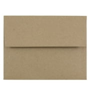 JAM Paper & Envelope A2 Envelopes, 4 3/8 x 5 3/4, Brown Kraft, 25/Pack, Brown Kraft Recycled