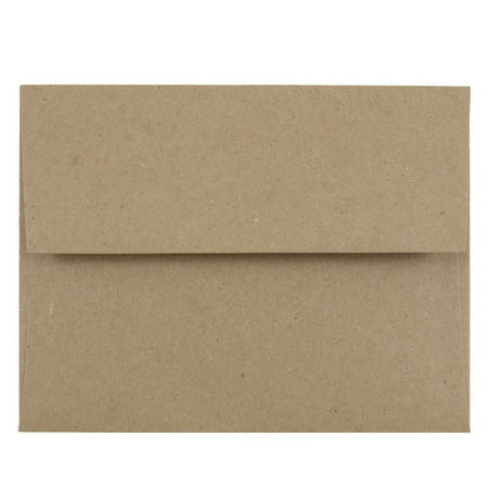 UPC: 0609465304830 | JAM Paper & Envelope A2 Envelopes  4 3/8 x 5 3/4  Brown Kraft  1000/Carton