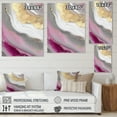 thumbnail image 4 of Designart Pink And Gold Marble Abstract VI Canvas Wall Art, 4 of 5