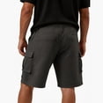 thumbnail image 5 of cllios Waffle Knit Cargo Shorts for Men Multi Side Flap Pockets Elastic Drawstring Waist Solid Color Casual Summer Streetwear Shorts, 5 of 6