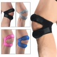 thumbnail image 3 of Topwoner 1pc Knee Support Pad Wrap Sleeve Nylon Neoprene Adjustable Breathable Anti Bump Outdoor Fitness Sportswear Leg Protector, 3 of 6