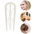 thumbnail image 3 of Unique Bargains 1 Pc Hair Pin U-shaped Hair Accessories 3.94"x1.50" Glossy Beige, 3 of 5